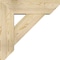 Ekena Millwork Traditional Slat Rough Sawn Bracket w/ Offset Brace, Douglas Fir, 8"W x 26"D x 26"H BKT0806X26X26TRA06RDF - alternate 4